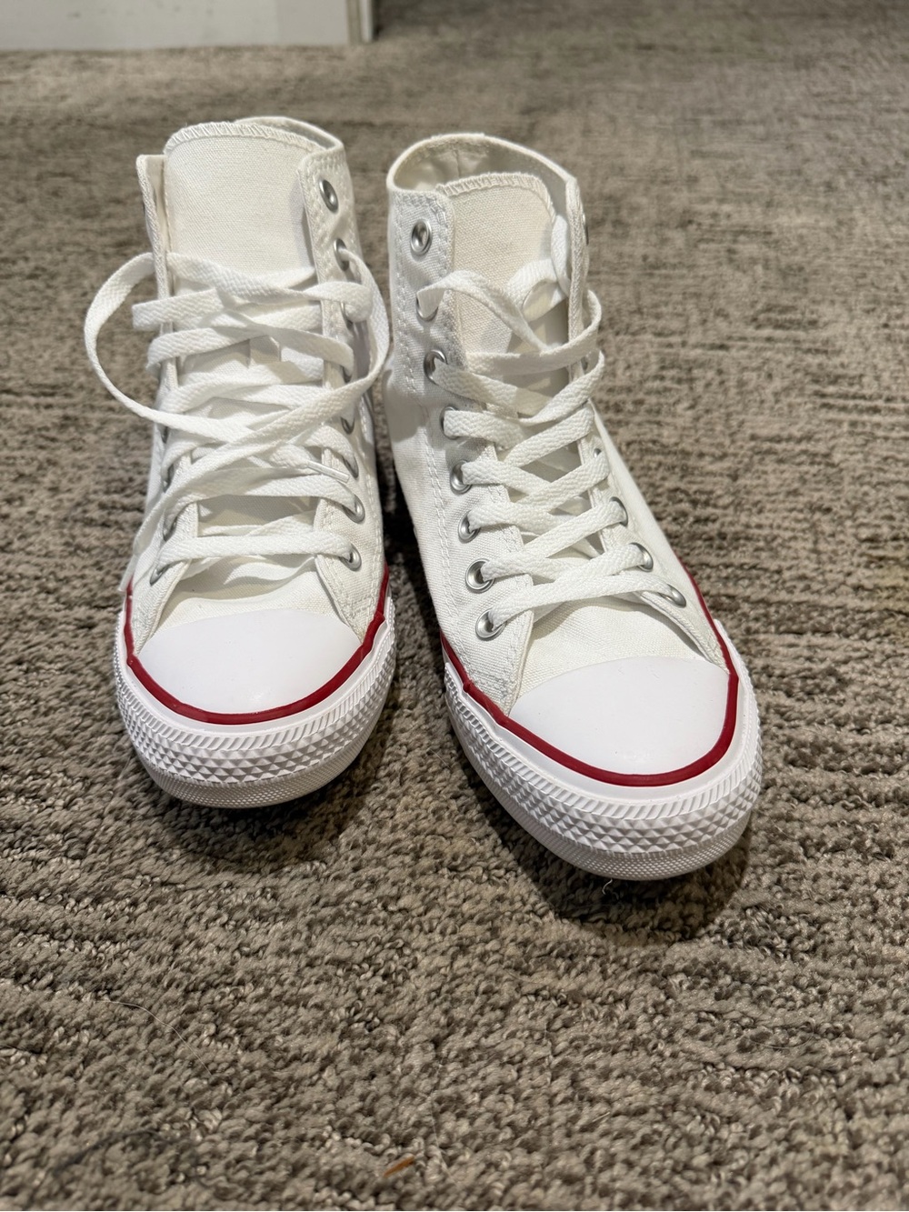 Womens White High-Top converse